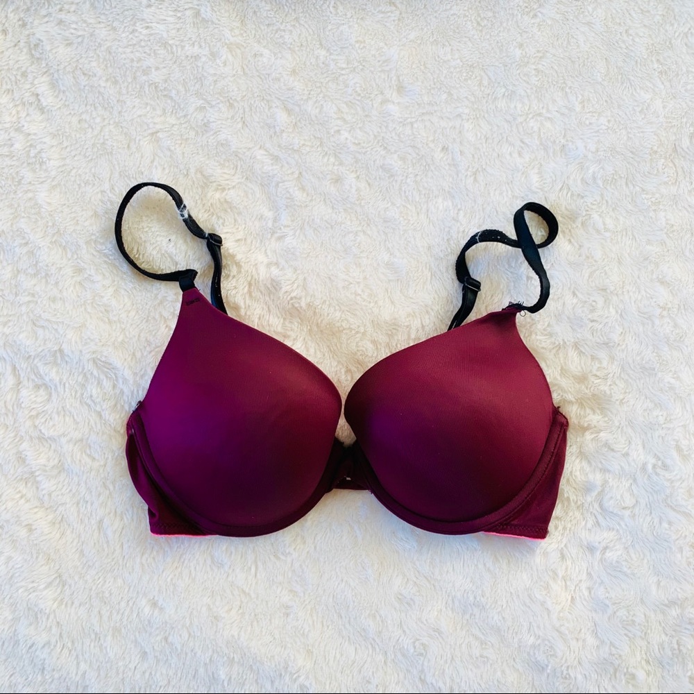 ♡ Victoria Secret Maroon Push-Up Bra